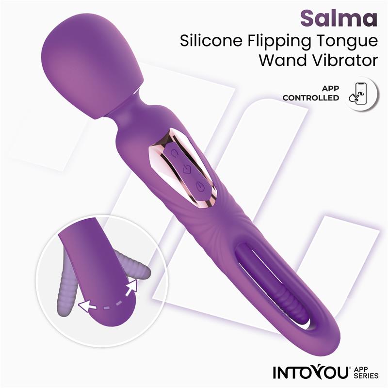 Salma Masajeador Con Flipping Tongue Y Vibración Con App
