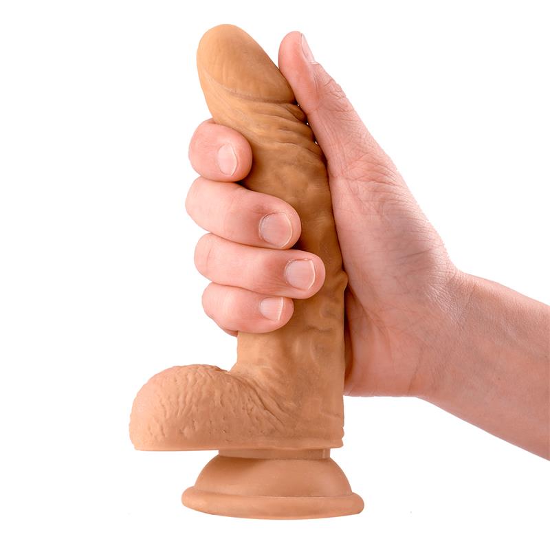 Dildo Realista Con Testículos 7.1 Sam  Natural