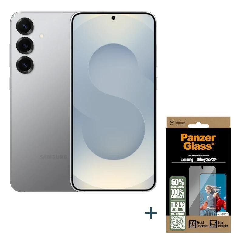 Smartphone Samsung Galaxy S25 256gb 12gb Gris+Prot Panzerglas