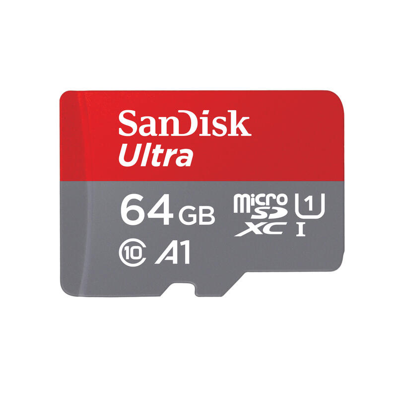 Sandisk Micro Sd 64gb Ultra Android Microsd Xc Uhs-I + Adaptador Sandisk Sd Clase 10 100mb/S
