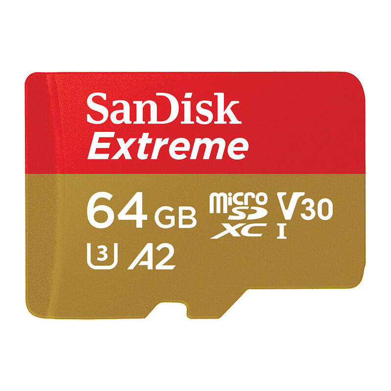Sandisk Micro Sdxc 64gb Extreme 160 Mb/S, Cl10, U3 Y V30 Para Ca¡Maras De Accia³n