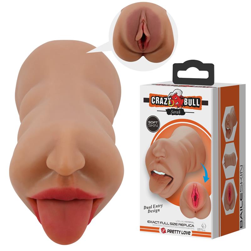Crazy Bull - Sarah Masturbador Doble Boca & Vagina Natural