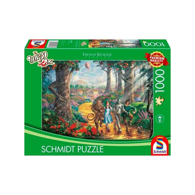 Juegos Schmidt Thomas Kinkade Studios: The Wizard Of Oz, Sigue El Camino De Ladrillo Amarillo, Puzzle 1000 Parts 58426