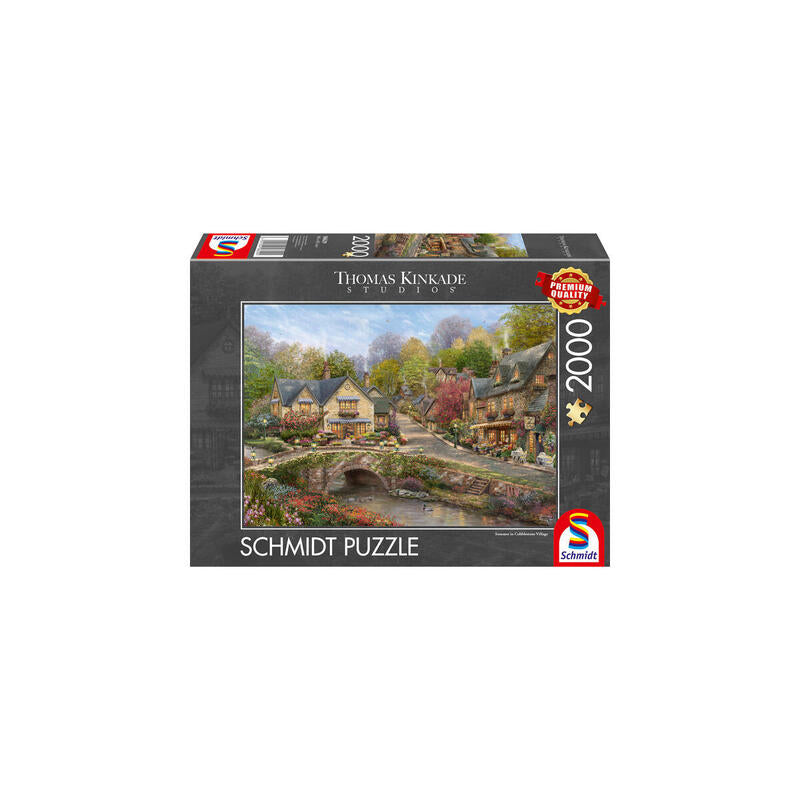 Schmidt Spiele Thomas Kinkade Studios: Sommer In Cobblestone Village (2000 Teile) 58629