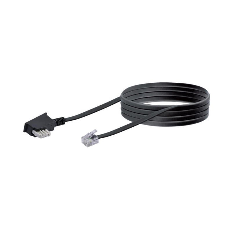 Schwaiger Tae Kabel Tae-N -> Rj11 6p4c 10m Schwarz