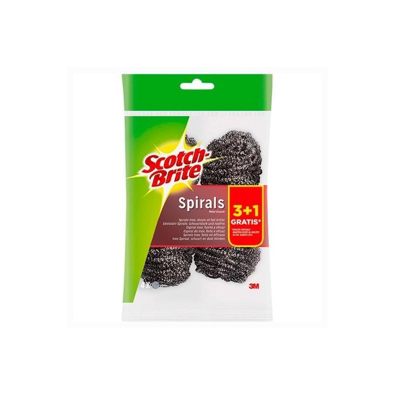 Scotch Brite Estropajo De Acero 3+1
