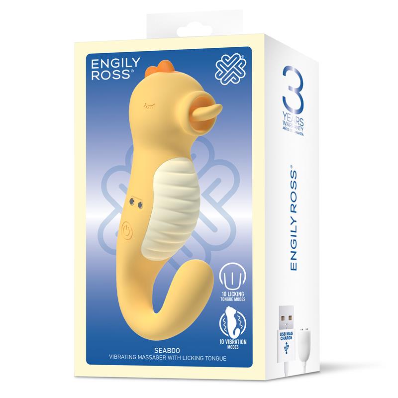 Seaboo Masajeador Con Vibracion Y Lengua Licking