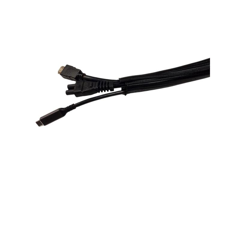 Selvlukkende FletstrMpe  18mm, 50m Sort,, Kabelsok,