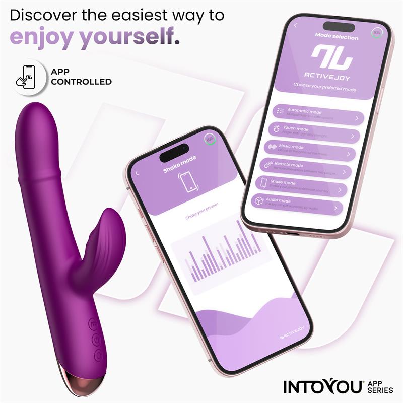 Vibrador  Sendel Con Anillo De Bolas Internas Up And Down Y Pulsación Con App