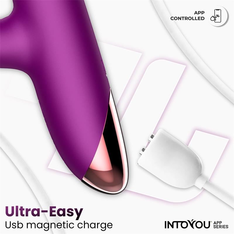 Vibrador  Sendel Con Anillo De Bolas Internas Up And Down Y Pulsación Con App