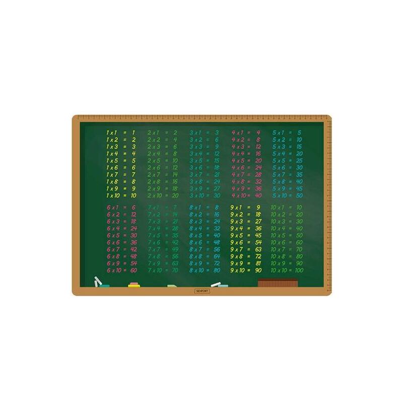 Senfort Vade Sobremesa 35x50cm Tabla De Multiplicar
