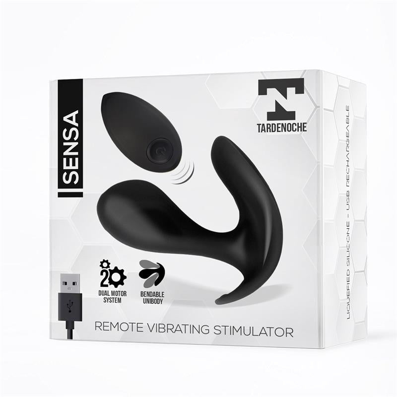 Sensa Estimulador Control Remoto Usb Silicona Líquida Negro