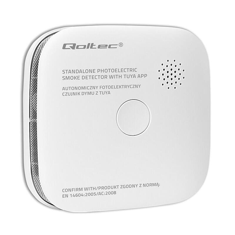 Sensor Dymu Con Batería Tuya Wi-Fi Alarm 85db Led