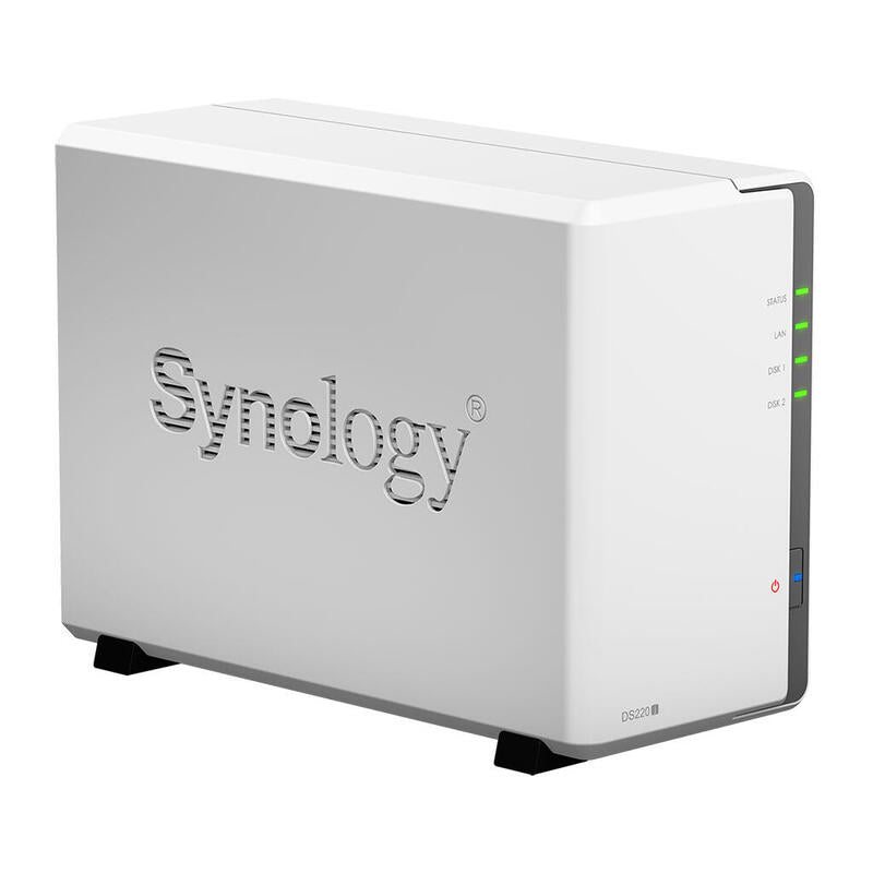 Servidor Nas Synology Disk Station Ds220j  2 Bahia Realtek Rtd 1296 1,4ghz 512 Mb Ddr4 Raid 0,1,Jbod
