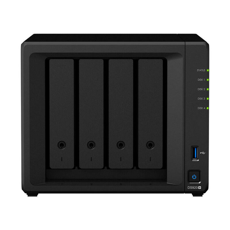 Servidor Nas Synology Disk Station Ds920+ 4gb 4 Bahias  Raid  Ethernet Gigabit
