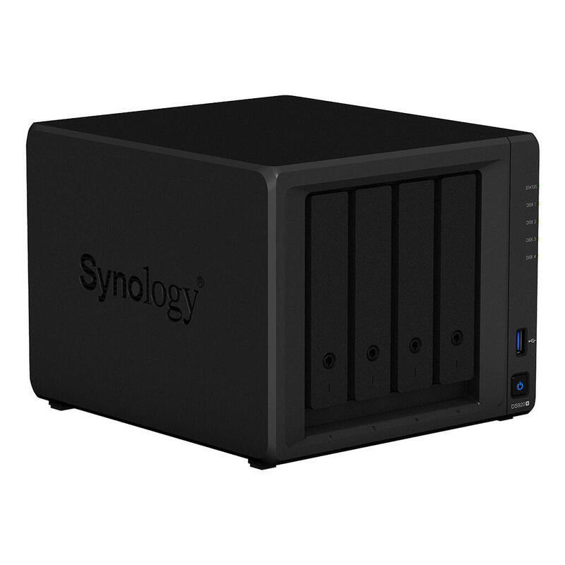 Servidor Nas Synology Disk Station Ds920+ 4gb 4 Bahias  Raid  Ethernet Gigabit