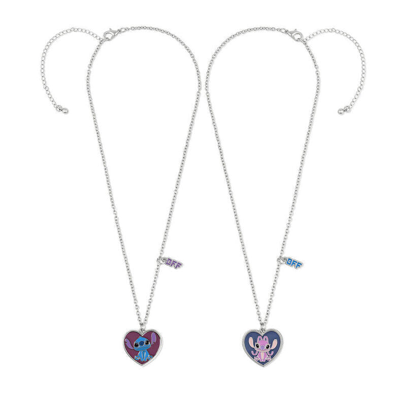 Set 2 Colgantes Angel &#38; Stitch Disney