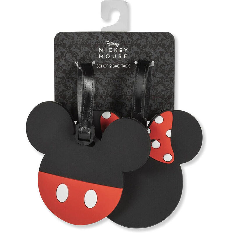 Set 2 Etiquetas De Equipaje Mickey & Minnie Disney