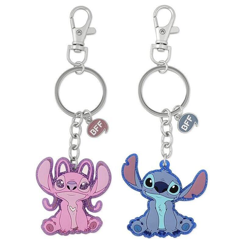 Set 2 Llaveros Angel & Stitch Disney