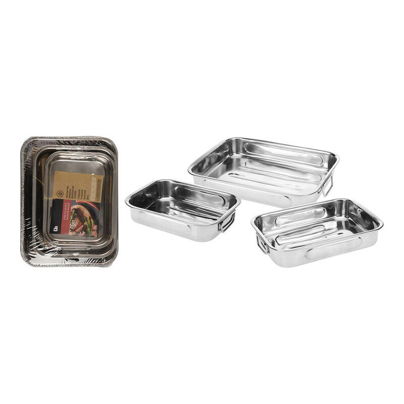 Set 3 Bandejas Inox, A12402130, Excellent Houseware