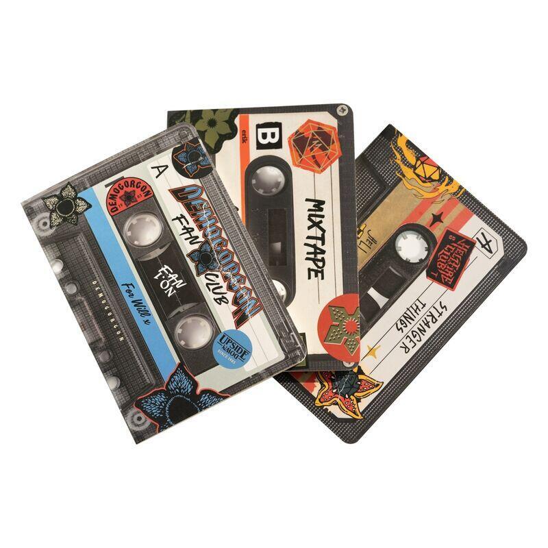 Set 3 Cuadernos A6 Walkman Stranger Things