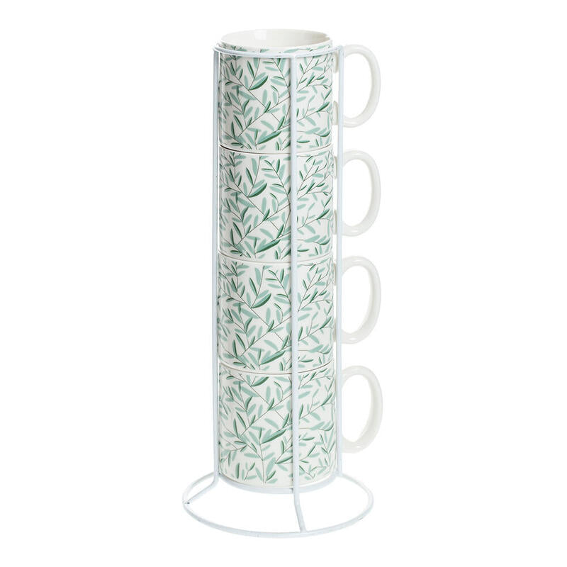 Set 4 Tazas Modelo "Mug On Rack" Colores Surtidos