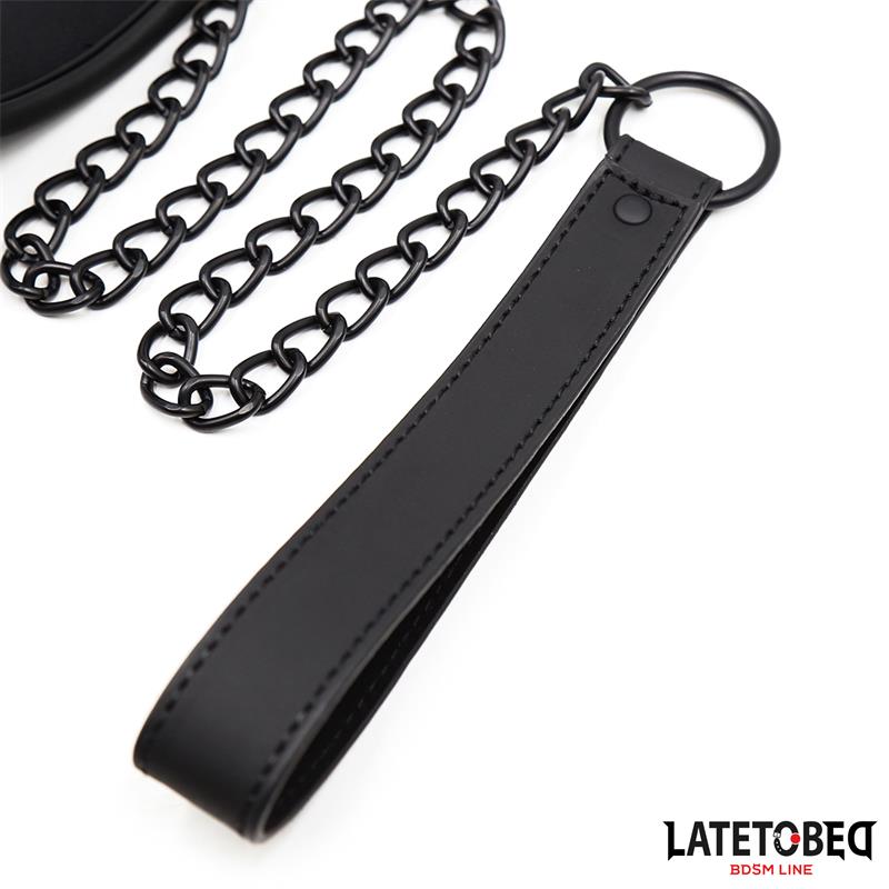 Set Collar Y Correa Neopreno Negro