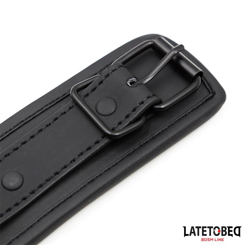 Set Collar Y Correa Neopreno Negro