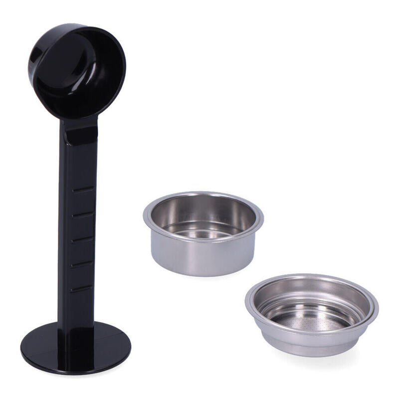 Set Cuchara/Prensador + Filtro 1 Taza + Filtro 2 Tazas Para Cafetera 07707 Edm