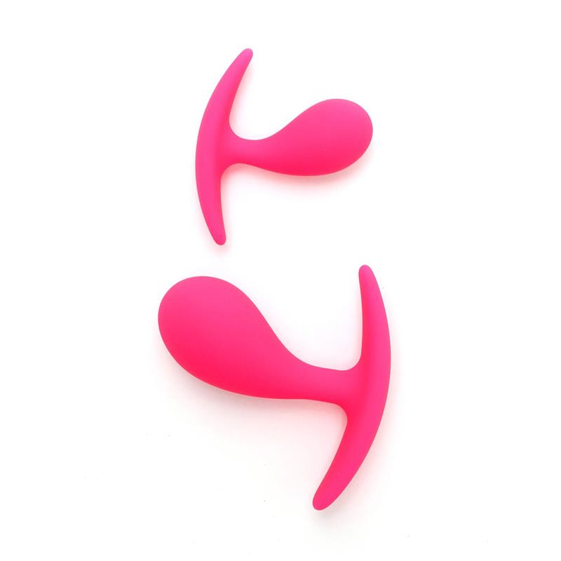 Set De 2 Plugs Anales Anatómicos Copenhagen Rosa