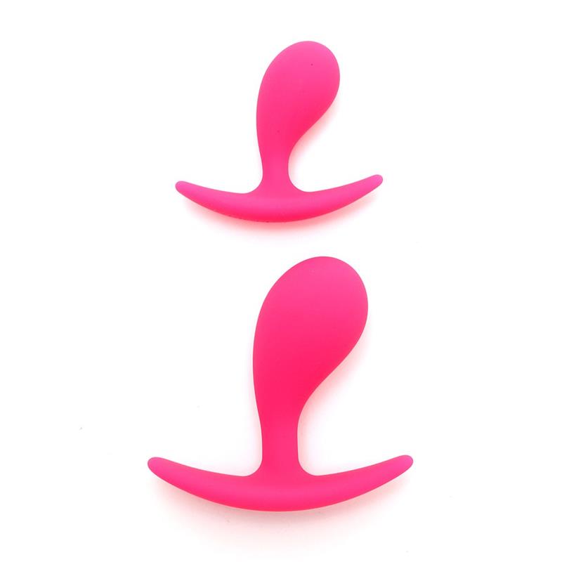 Set De 2 Plugs Anales Anatómicos Copenhagen Rosa