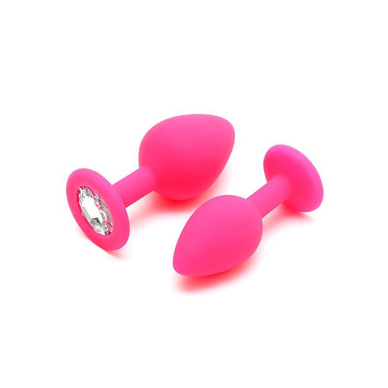Set De 2 Plugs Con Joya Berlin Rosa