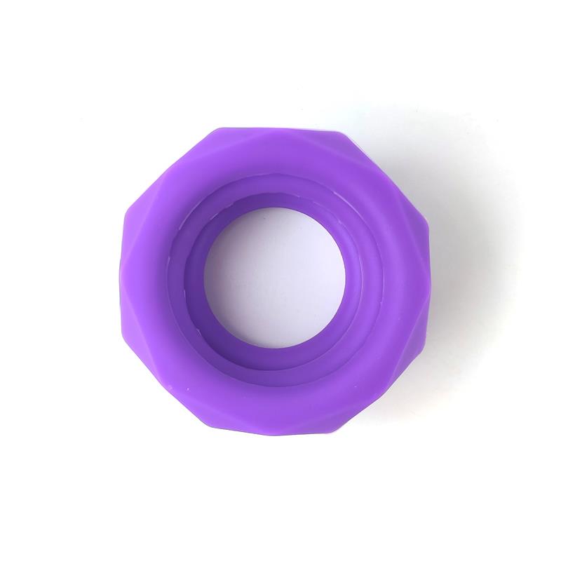 Set De 3 Anillos Para El Pene Silicona Púrpura