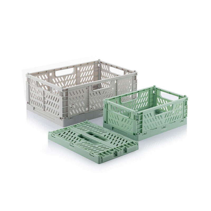 Set De 3 Cajas Organizadoras Plegables Y Apilables Boxtor V0103244 Innovagoods