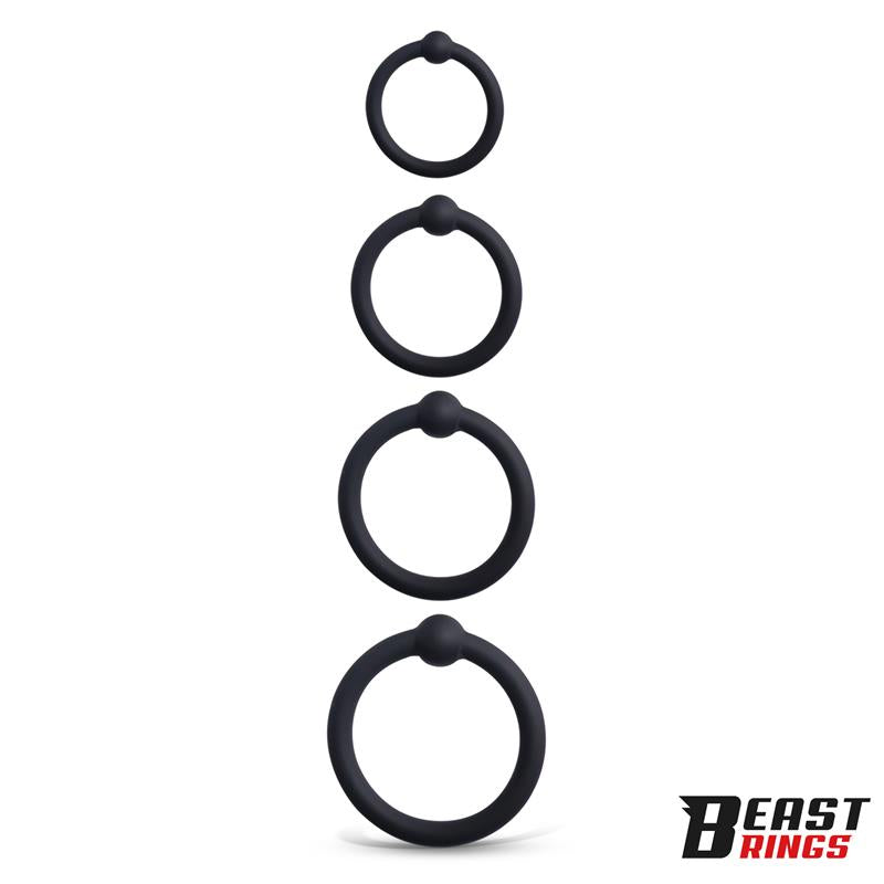 Set De 4 Anillos Para El Pene Silicona