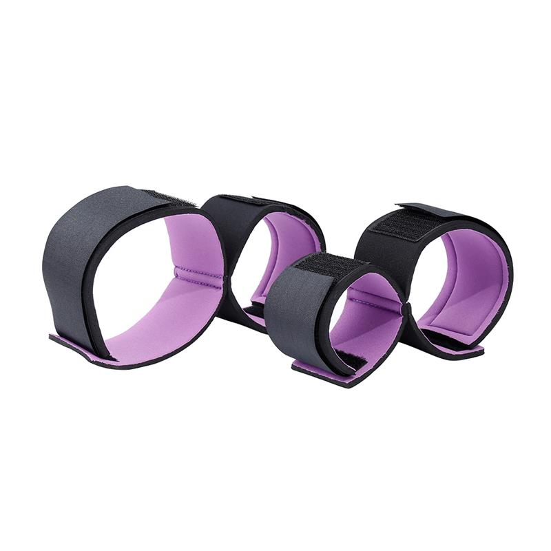 Set De Restricciones Con Esposas Para Muñeca Y Tobillo Ajustables