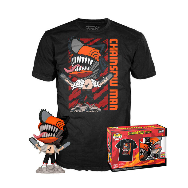 Set Figura Pop Tee Leaping Chainsaw Man Talla Xl