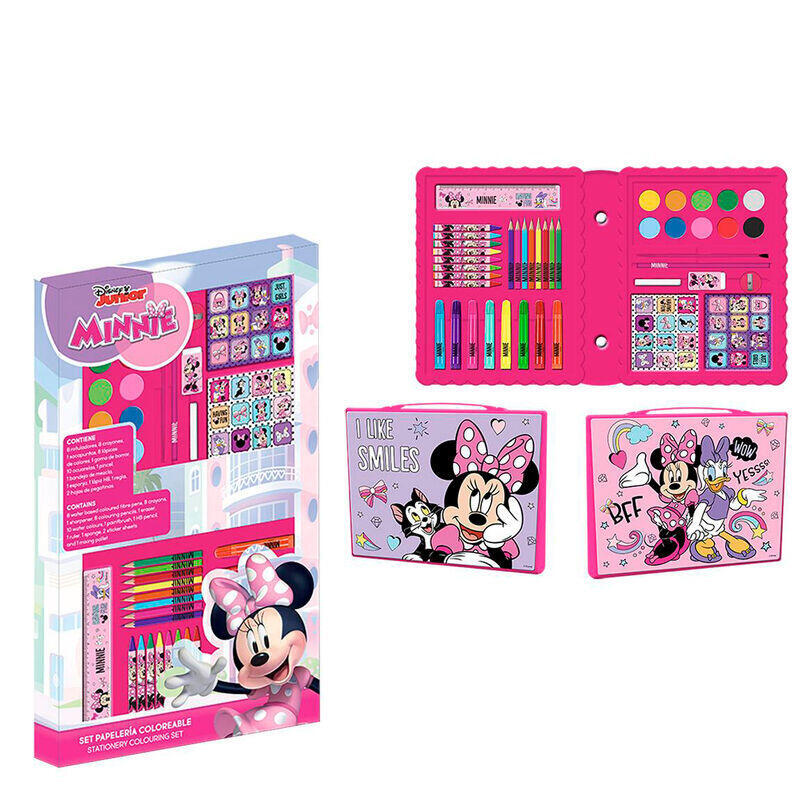 Set Papeleria Coloreable Minnie Disney