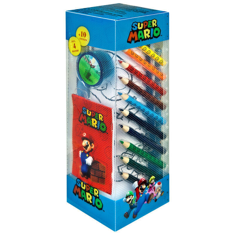 Set Papeleria Super Mario Bros 35pzs