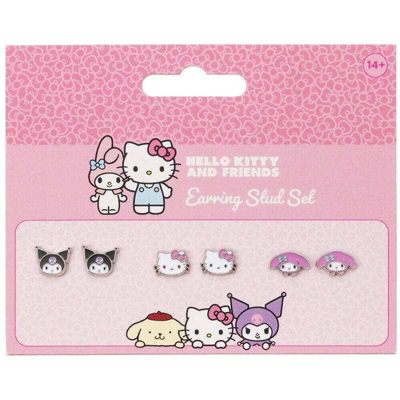 Set Pendientes Hello Kitty & Friends