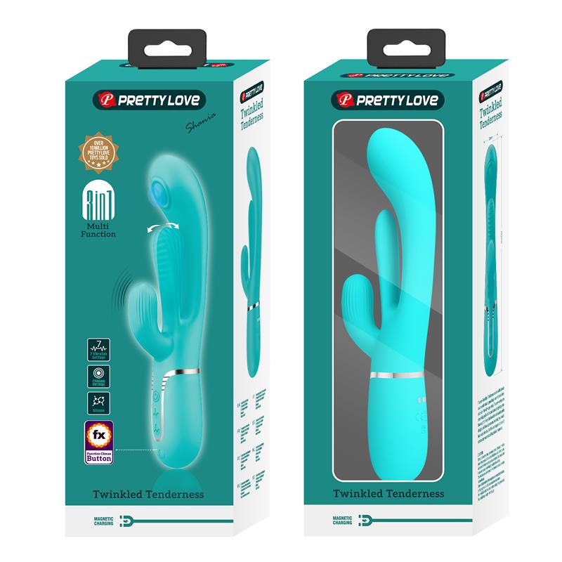 Pretty Love - Shania Triple Vibrador Rabbit Multifunción 3 En 1