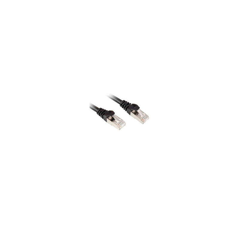 Sharkoon 0.25m Cat.6 S/Ftp Cable De Red Negro 0,25 M Cat6 S/Ftp (S-Stp) Negro, 0,25 M, Cat6, S/Ftp (S-Stp), Rj-45, Rj-45