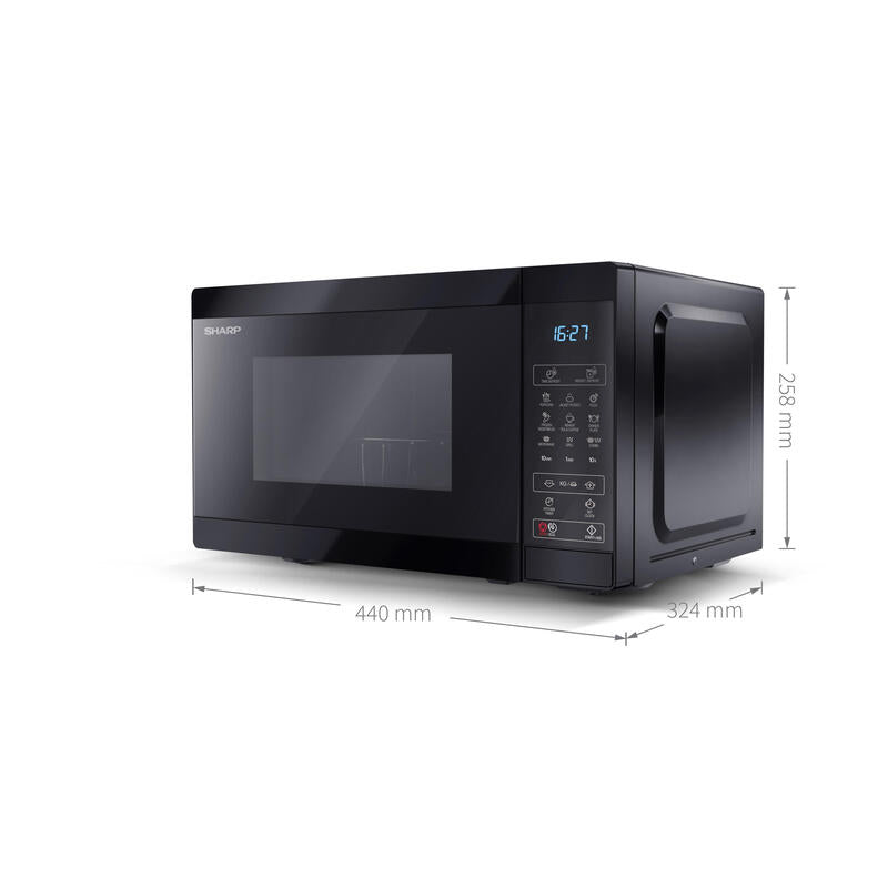 Sharp Yc-Mg02e-B Mikrowelle & Grill 20l Schwarz
