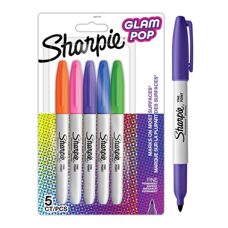 Sharpie Fein Permanent Marker Rundspitze Sortiert 5er Faltschachtel