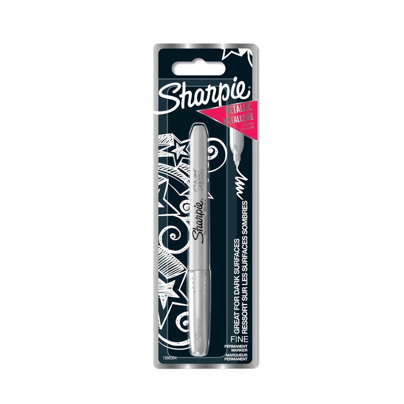 Sharpie Metallic Marker Permanent F 1,4mm Plateado 1er Blister