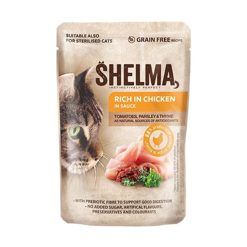 Shelma Rich In Chicken In Sauce - Comida Húmeda Para Gatos - 85g