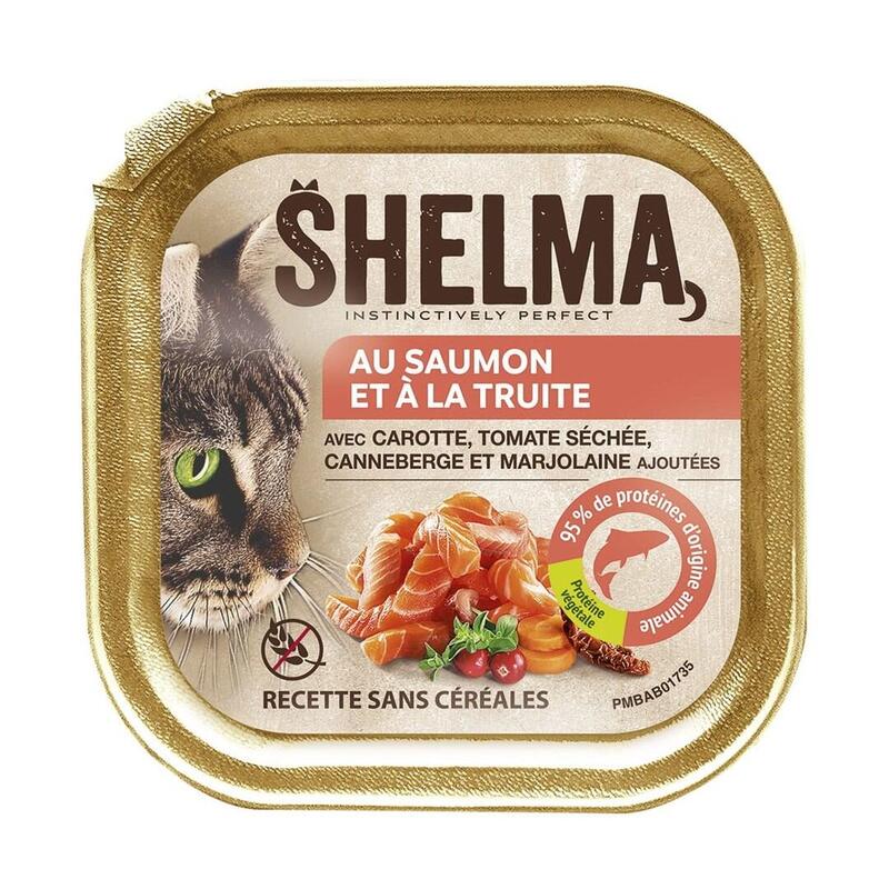 Shelma Salmon And Trout Pate - Comida Húmeda Para Gatos - 100g