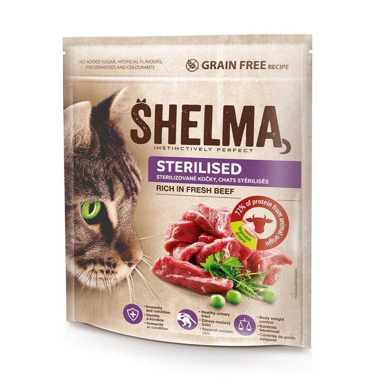 Shelma Sterilised Rich In Beef - Comida Seca Para Gatos - 750g
