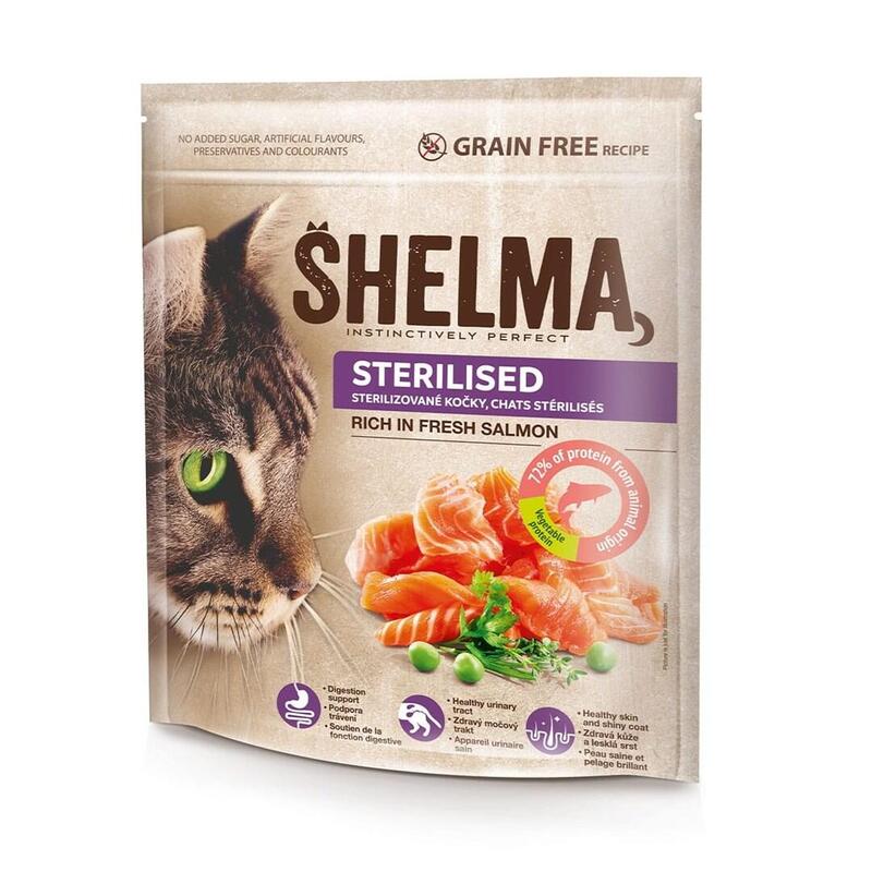 Shelma Sterilised Rich In Salmon - Comida Seca Para Gatos - 750g