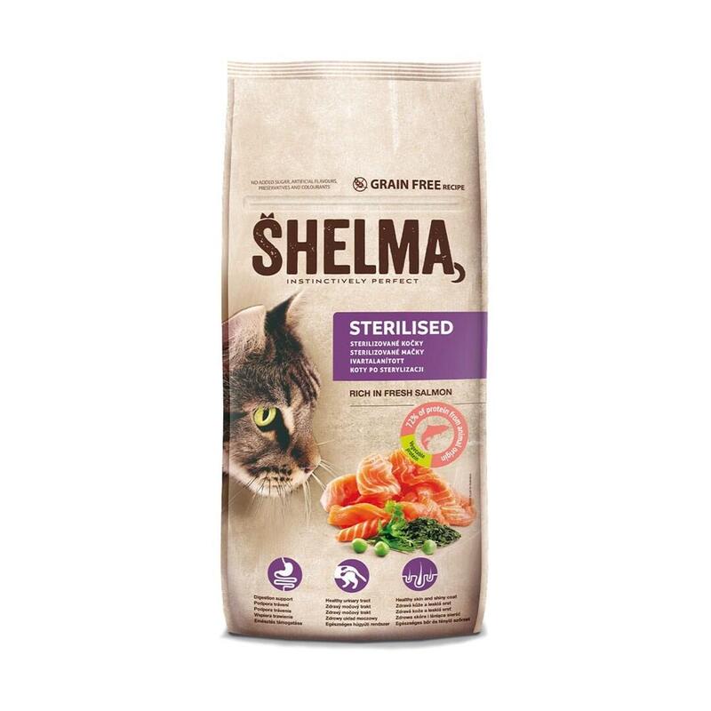 Shelma Sterilised Salmon - Comida Seca Para Gatos - 8kg